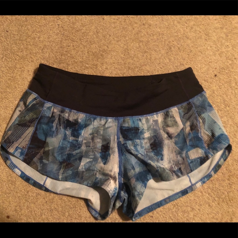 Lululemon speed shorts sz 6